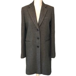 Zara Manteco Classic Wool Coat - Excellent Condition - Size S Gray